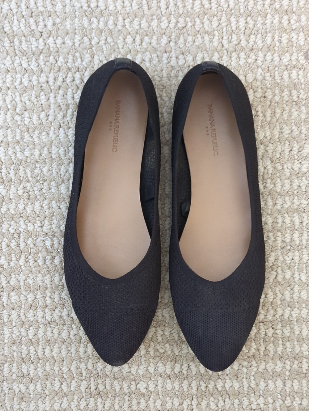 Banana Republic Black Woven Flats